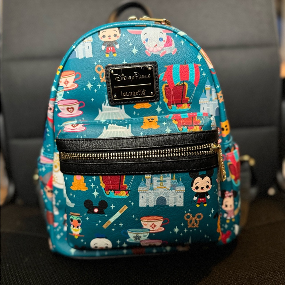 Disney Kids Backpack - Teal with Characters